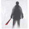 The Costume Center Black and Red Machete Killer Halloween Shower Curtain - One Size